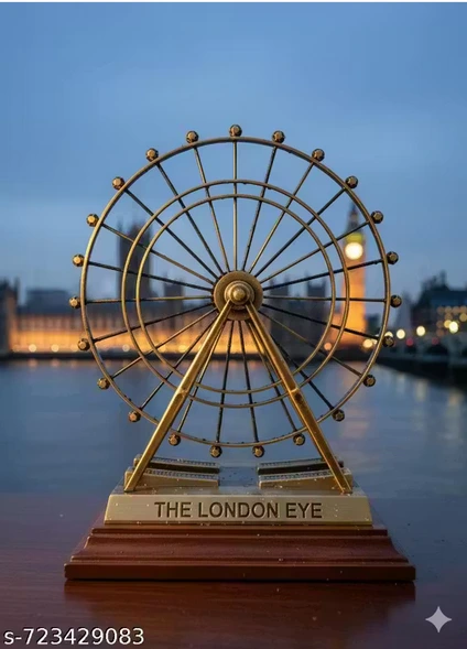 World Famous Building London Eye Antique Vintage Statue